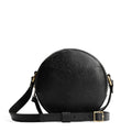 Circle Crossbody Bag — Full Grain Leather Round Sling Bag